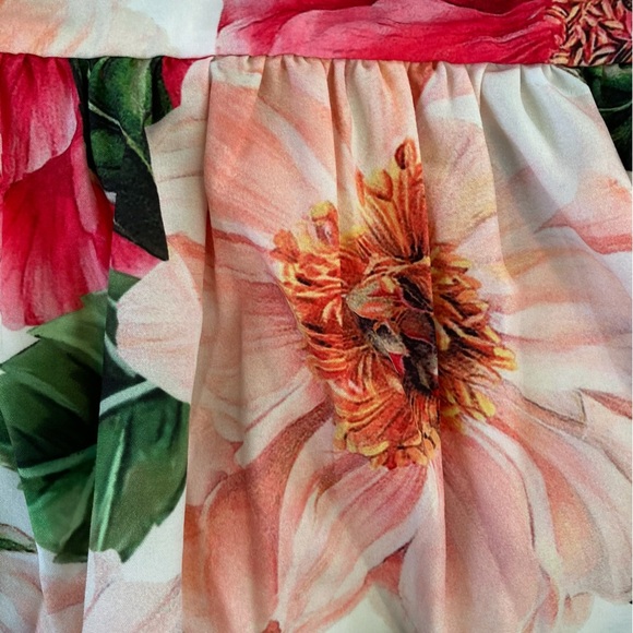 BURRYCO Bold Floral Peplum Blouse & Trouser Set (Size 4) - Picture 8 of 16